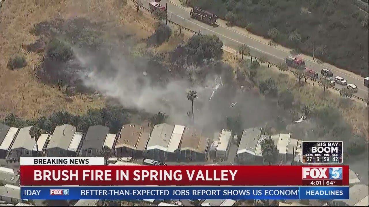 Evacuations End in Spring Valley as Firefighters Contain Brush Fire