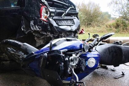 Motorcycle Collision Reported Through Citizen App